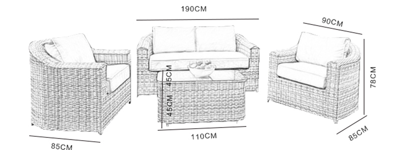 casual sofa set